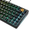 Glorious Gaming GMBK 75% klaviatuur USB QWERTY USA inglise Must