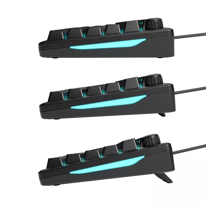 Glorious Gaming GMBK 75% klaviatuur USB AZERTY Prantsuse Must