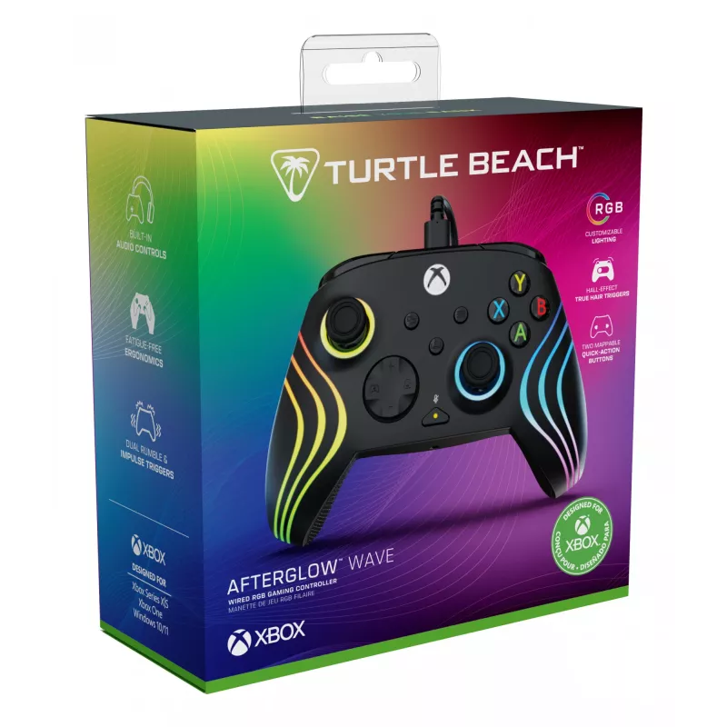 Mängupult Turtle Beach Afterglow Wave Must USB PC Xbox Series