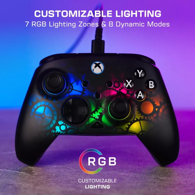 Turtle Beach Afterglow Ignite juhtmega RGB mängupult, kohandatav RGB-valgustus, ümberprogrammeeritavad nupud
