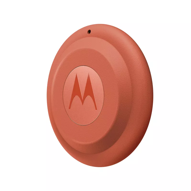 Finder Motorola moto tag 2 — universaalne jälgija, oranž, CR2032 aku, kuni 14400 h, 7,4 g, Ø 31,9 mm, 8 mm