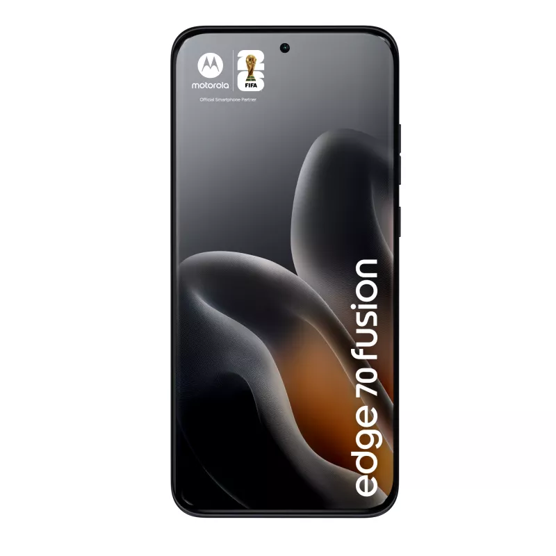 Nutitelefon Motorola edge 70 fusion — 6.78-tolline OLED, Snapdragon 7s Gen 3, 12 GB muutmälu, 256 GB, 7000 mAh, kahe SIM-kaardi tugi, Android 16, must