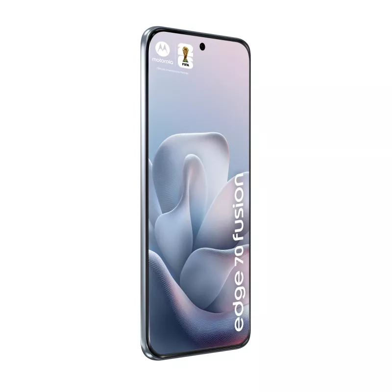 Nutitelefon Motorola edge 70 fusion — 6,78 tolli (17,2 cm) OLED, Snapdragon 7s Gen 3, 12 GB muutmälu, 256 GB, Dual SIM, 7000 mAh, helesinine