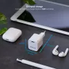 TooQ GAN USB-C/PD seinilaadur 30W, valge, siseruumides, vahelduvvool, valge