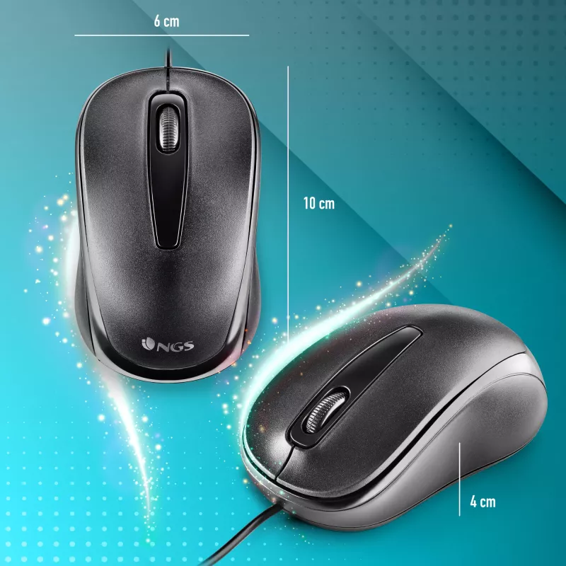 NGS EASY DELTA hiir kontorisse mõlemakäeline USB Type-A optiline 1200 DPI