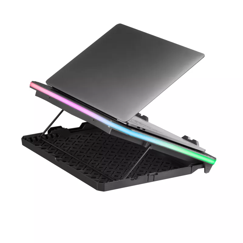 Mars Gaming MNBC6, jahutusalus + alus XL 19'' ARGB, 3 ventilaatorit, mobiilialus