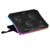 Mars Gaming MNBC6, jahutusalus + alus XL 19'' ARGB, 3 ventilaatorit, mobiilialus