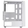 Mars Gaming MC-ART Valge ATX Gaming PC Case Double Drawable Tempered Glass ARGB 12 Modes 12cm Fan
