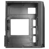 Mars Gaming MC-S1 Must Kompaktne Mikro-ATX Mänguri Arvutikorpus ARGB Valgustus 12 Režiimi FRGB Ventilaator Täispikkuses Külgaken