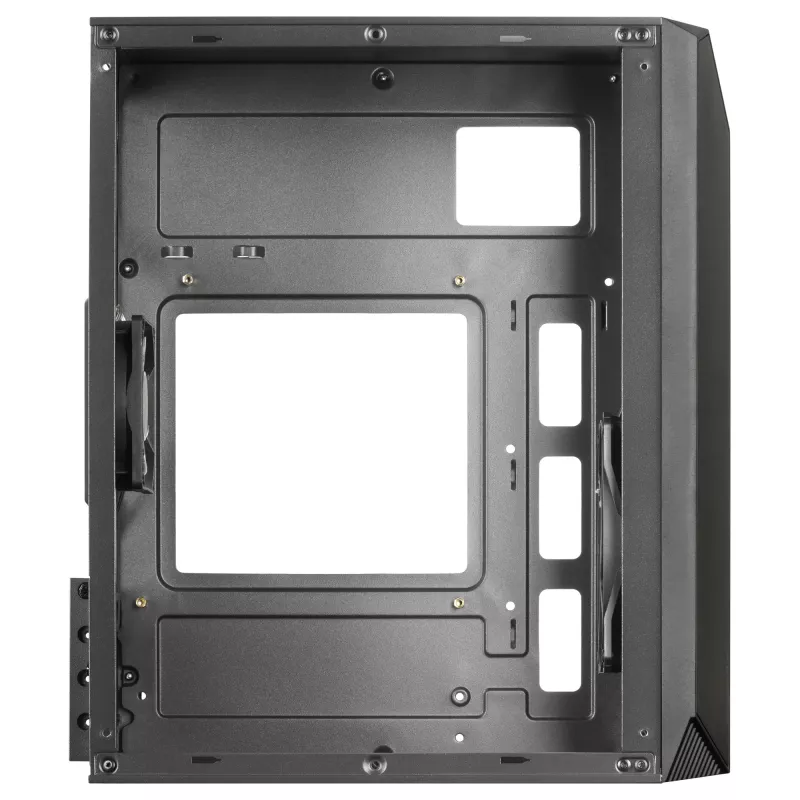 Mars Gaming MC-S1 Must Kompaktne Mikro-ATX Mänguri Arvutikorpus ARGB Valgustus 12 Režiimi FRGB Ventilaator Täispikkuses Külgaken