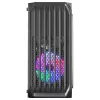 Mars Gaming MC-S2 Must Kompaktne Micro-ATX Mänguarvuti Korpus 2 FRGB Vikerkaareventilaatorit Eesvõrega Täispikkuses Külgaknaga