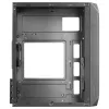 Mars Gaming MC-S2 Must Kompaktne Micro-ATX Mänguarvuti Korpus 2 FRGB Vikerkaareventilaatorit Eesvõrega Täispikkuses Külgaknaga