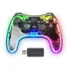 Mars Gaming MGP-24 juhtmeta mängupult 2.4GPRO neoon-RGB kahekordse haptilise vibratsiooni ja analoogjuhtkangidega kontroller PC-le PS3-le PS4-le XBOX360-le Raspberry Pi-le Mac-ile Androidile