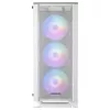 Mars Gaming MC-C Valge PC ATX korpus metallist võrgust esipaneel karastatud klaasist aken 3 esiosa FRGB 120 mm ventilaatorit