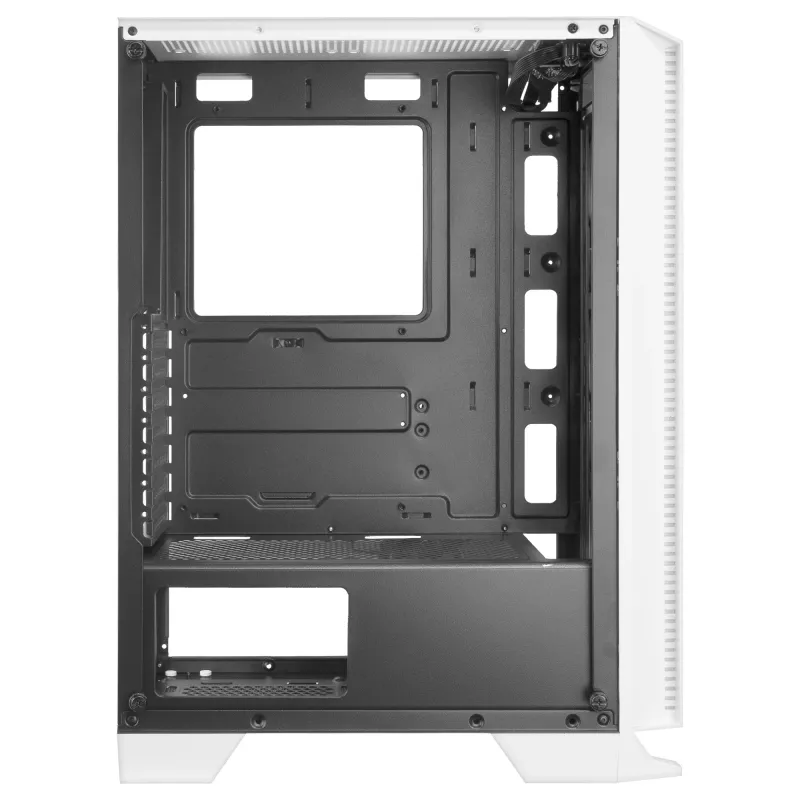 Mars Gaming MC-C Valge PC ATX korpus metallist võrgust esipaneel karastatud klaasist aken 3 esiosa FRGB 120 mm ventilaatorit