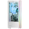 Mars Gaming MC-ULTRA Valge Custom XXL E-ATX Gaming Tower Dual ARGB LED Stripes Dual Tempered Glass Windows Dual Vertical Camera Structure