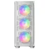 Mars Gaming MC-KX Valge Premium E-ATX Gaming Tower FREEZER CPU System 5 Ultra-quiet ARGB Fans ARGB kontroller and RF kontroller Mesh Front