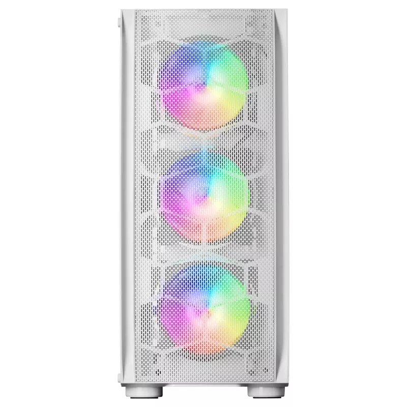 Mars Gaming MC-KX Valge Premium E-ATX Gaming Tower FREEZER CPU System 5 Ultra-quiet ARGB Fans ARGB kontroller and RF kontroller Mesh Front