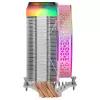 Mars Gaming MCPU-VR roosa protsessori jahutusseade kahekordse lõpmatuse peegli ARGB-ga, 4 HCT-soojustoruga, 180 W TDP, ülivaikne PWM-ventilaator 12 cm