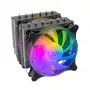 Mars Gaming MCPU-XT Must CPU jahutusradiaator Topelttornjahutus 6 HCT soojustoru TDP 300 W 2 ARGB PWM 12 cm ventilaatorit