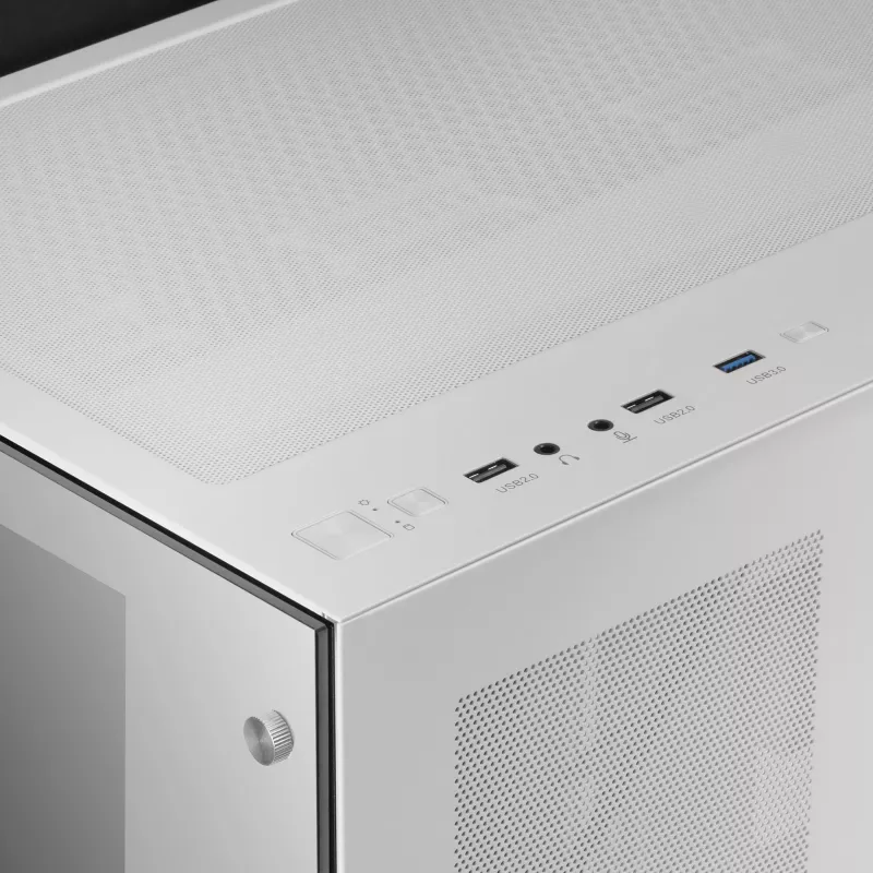 Mars Gaming MCV3 valge Custom XXL E-ATX mängukorpus esi- ja külgkarastatud klaasiga, kahekambriline modulaarne raam