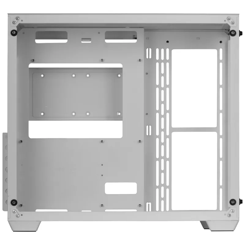 Mars Gaming MCV3 valge Custom XXL E-ATX mängukorpus esi- ja külgkarastatud klaasiga, kahekambriline modulaarne raam