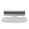 Mars Gaming MGS-ONE valge Chroma RGB monitorialus reguleeritava suurusega nutitelefoni ja tahvelarvuti alus eesmine USB 2.0