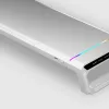 Mars Gaming MGS-ONE valge Chroma RGB monitorialus reguleeritava suurusega nutitelefoni ja tahvelarvuti alus eesmine USB 2.0