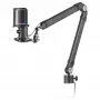 Mars Gaming MMIC-XT, professionaalne kõrglahutusega 192 kHz 24-bitine stuudiomikrofon, mitmesuunaline hoob, vibratsioonivastane kinnitus, metallvõrk popfilter, must