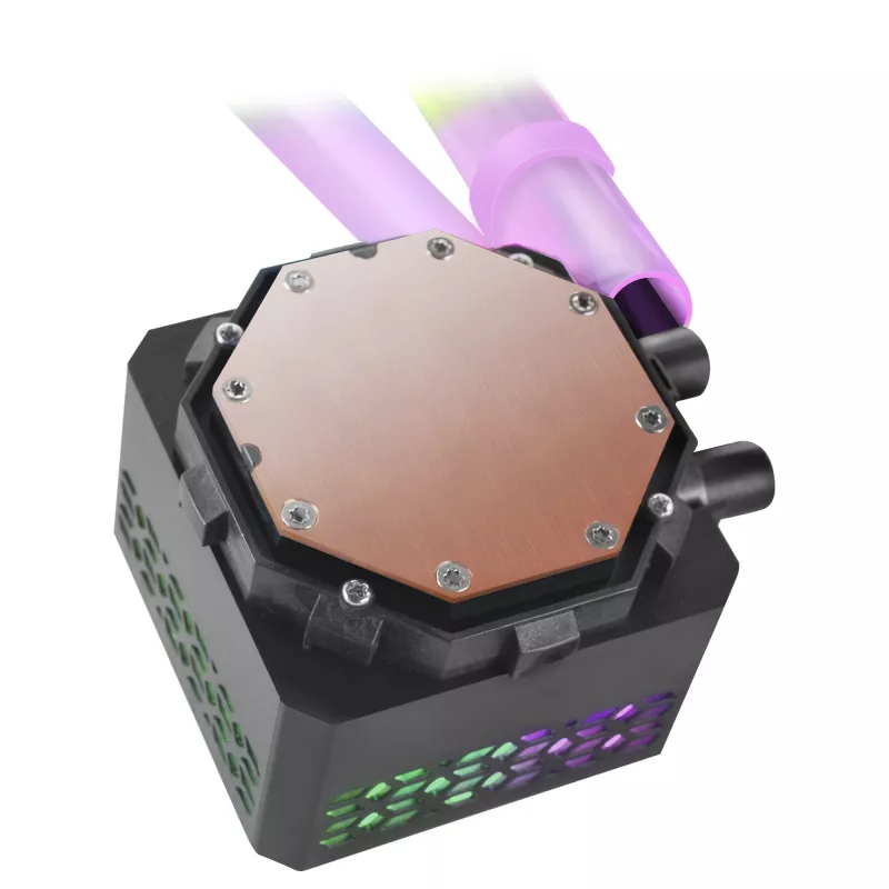 Mars Gaming ML-ULTRA360 must vedelikjahutus protsessorile TDP 650 W lõpmatuse peegel 3 vaikset FDB ARGB ventilaatorit ARGB torud universaalne mitmepistikupesa