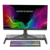 Mars Gaming MGS-ONE Must Chroma RGB Monitor Stand Adjustable Size Smartphone and Tablet Stand Front USB 2.0
