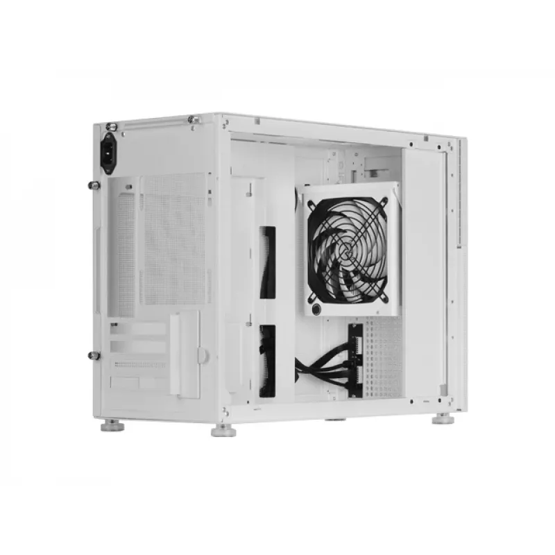 Mars Gaming MC-LCD Micro ATX mini tower arvutikorpus klaaspaneeliga, valge