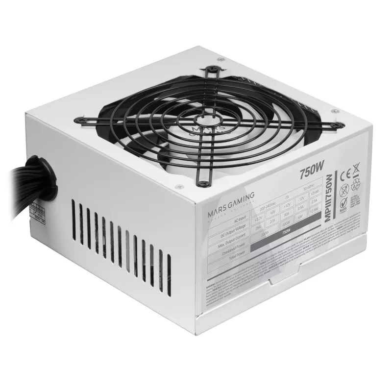 Mars Gaming MPIII750W toiteplokk 750 W 20+4 pin ATX ATX Valge