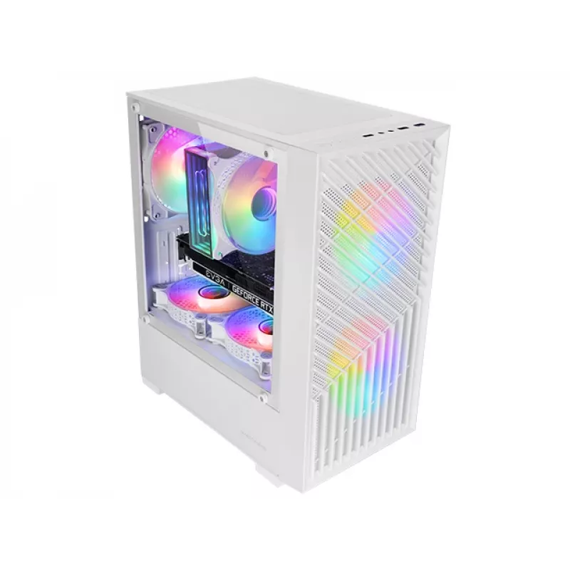 Mars Gaming MC-VORTEXW Mini Tower Valge