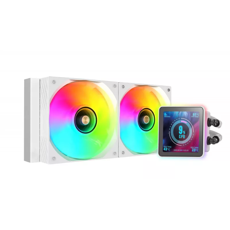 Mars Gaming ML-VISIONPRO240W protsessori kõik-ühes vedelikjahuti 12 cm valge 1 tk