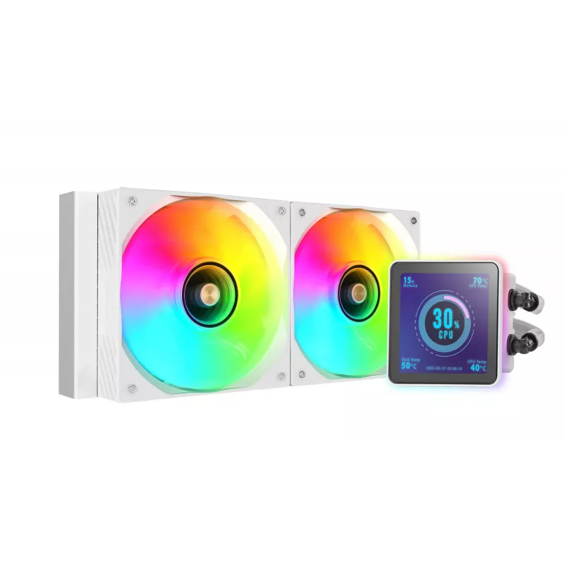 Mars Gaming ML-VISIONPRO240W protsessori kõik-ühes vedelikjahuti 12 cm valge 1 tk
