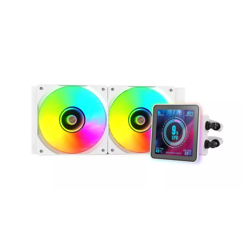 Mars Gaming ML-VISIONPRO240W protsessori kõik-ühes vedelikjahuti 12 cm valge 1 tk