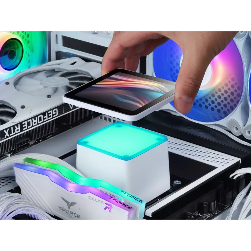 Mars Gaming ML-VISIONPRO240W protsessori kõik-ühes vedelikjahuti 12 cm valge 1 tk