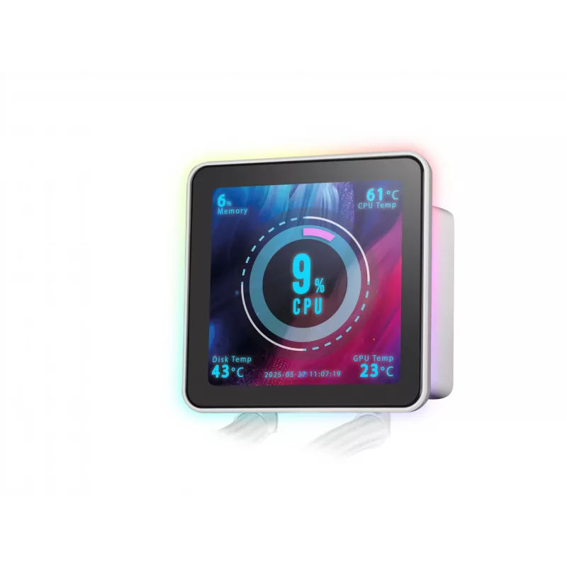 Mars Gaming ML-VISIONPRO240W protsessori kõik-ühes vedelikjahuti 12 cm valge 1 tk