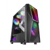 Mars Gaming MC777, ATX arvutikorpus, ARGB valgustus, must, arvutikorpus, must, ATX, mikro-ATX, Mini-ITX, sinine, roheline, punane, 15,8 cm, 31,8 cm