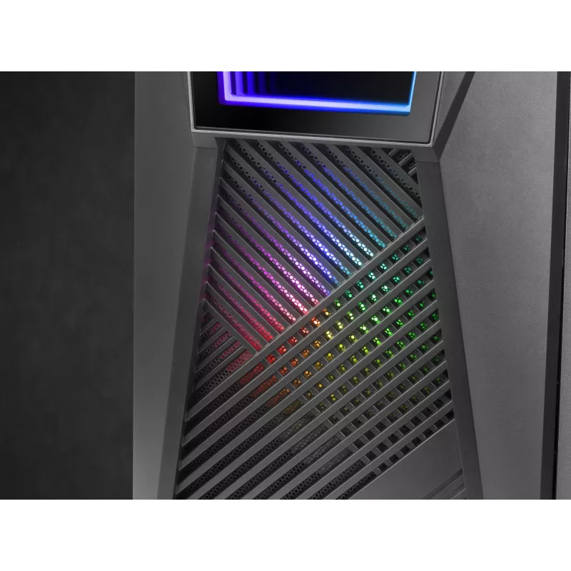Mars Gaming MC777, ATX arvutikorpus, ARGB valgustus, must, arvutikorpus, must, ATX, mikro-ATX, Mini-ITX, sinine, roheline, punane, 15,8 cm, 31,8 cm