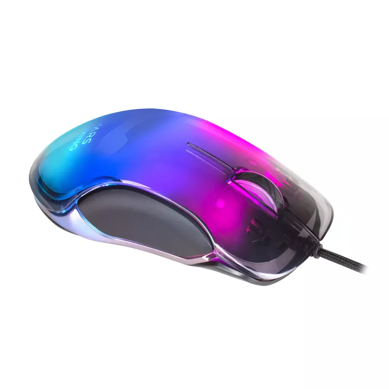 Mars Gaming MMGLOW mängurihiir RGB Chroma-Glow peegelviimistlus 12800 DPI must