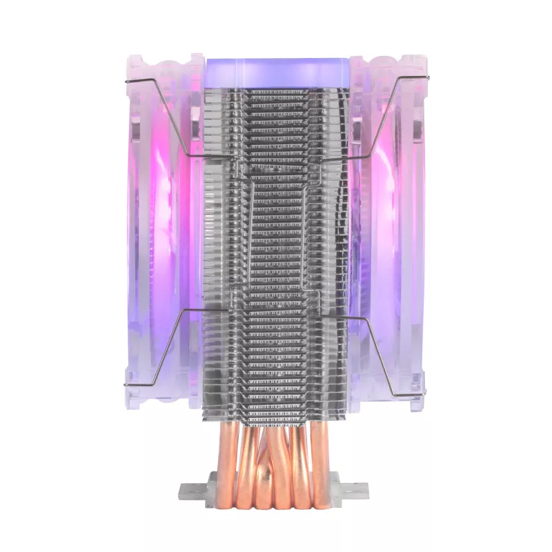 Mars Gaming MCPU66 kolmekordne ARGB protsessori jahutusradiaator 6 soojustoruga HCT TDP 220 W 2 ventilaatorit 12 cm