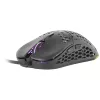Mars Gaming MM55 Must RGB Chroma mängurihiir ülikerge 55g 12800 DPI HUANO mehaanilised lülitid