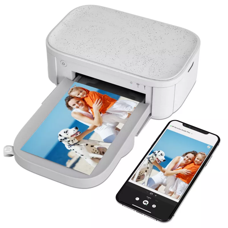 HP Sprocket Studio Plus fotoprinter Värvisublimatsioon 300 x 300 DPI 4 tolli x 6 tolli (10x15 cm) Wi-Fi