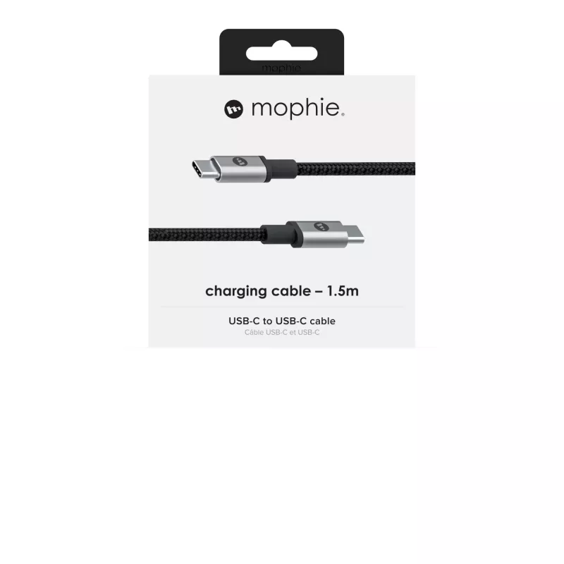 mophie Charge and Sync Cable-USB-C to USB-C (3.1) 1.5M – Must
