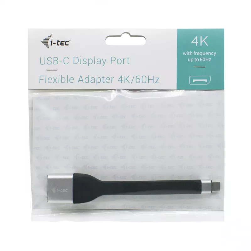 ITEC USB-C DisplayPorti adapter i-tec USB-C lame DP Adapter 4K/60 Hz, 0,11 m kaabel, must