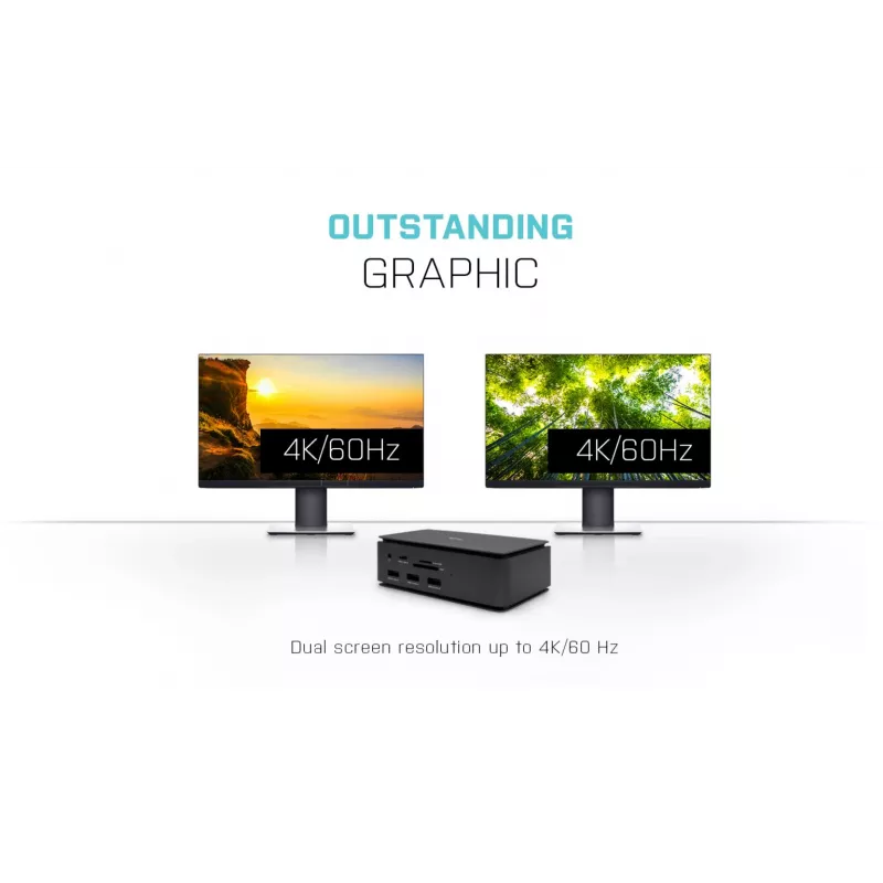 i-tec Metal USB4 dokkimisjaam Dual 4K HDMI DP toiteedastusega 80 W + universaalne laadija 100 W