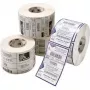 Stantsitud silt Zebra Z-Ultimate 3000T Silver püsiliimiga