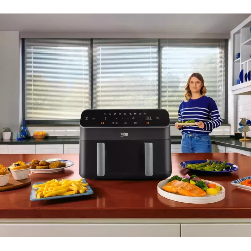 Kuumaõhufritüür BEKO FRL3374B 7,6L 1750W Must puutetundlik juhtimine, 9 programmi, 35–200 °C